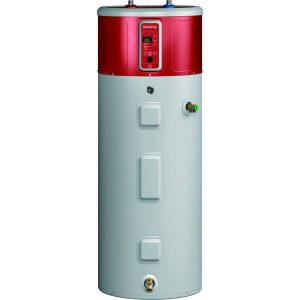 The GE GeoSpring GEH50DFEJSR, hybrid water heater.)